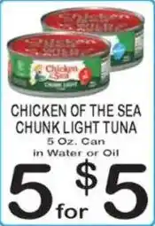 Foodland Chicken of the sea chunk light tuna offer
