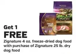 Pet Supplies Plus Zignature freeze-dried dog food offer
