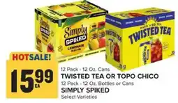 Food Lion Twisted Tea or Topo Chico Simply Spiked offer