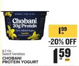 Food Lion Chobani protein yogurt offer