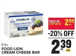 Food Lion Food Lion cream cheese bar offer