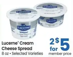 Safeway Lucerne cream cheese spread offer