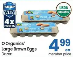 Safeway O Organics Large Brown Eggs offer