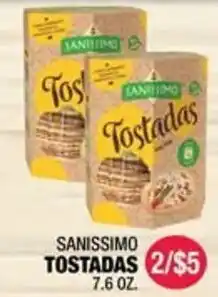 Carnicerias Jimenez Sanissimo tostadas offer