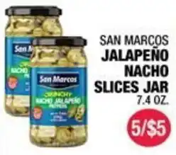 Carnicerias Jimenez San Marcos jalapeno nacho slices jar offer