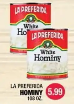 Carnicerias Jimenez La preferida white hominy offer