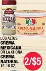 Carnicerias Jimenez Los altos crema mexicana or la chona crema natural offer