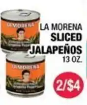 Carnicerias Jimenez La Morena sliced jalapeños offer