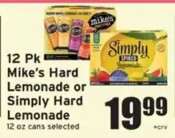 Ray's Food Mike's Hard Lemonade or Simply Spiked Lemonade offer