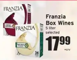 Ray's Food Franzia Box Wines offer