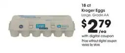Fred Meyer Kroger Eggs offer
