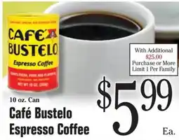 Morton Williams Cafe Bustelo Espresso Coffee offer