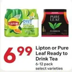 Coborn's Lipton or Pure Leaf Ready to Drink Tea offer