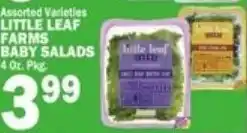 Ctown Little Leaf Farms Baby Salads offer