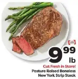 Weis Markets Signature Select Pasture Raised Boneless New York Strip Steak offer