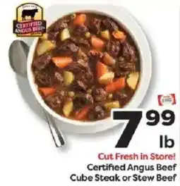 Weis Markets Certified Angus Beef Cube Steak or Stew Beef offer
