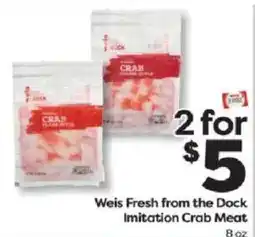 Weis Markets Weis Fresh from the Dock Imitation Crab Meat offer