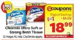 Weis Markets Charmin Ultra Soft or Strong Bath Tissue offer