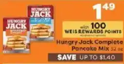 Weis Markets Hungry Jack Complete Pancake Mix offer