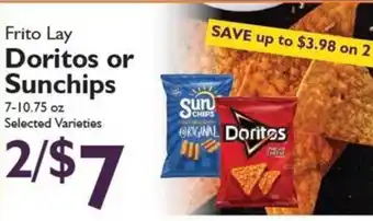 Frito Lay Doritos or Sunchips