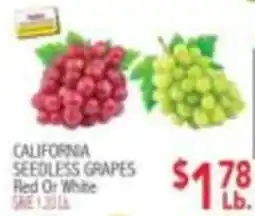 Ingles Markets California seedless grapes offer