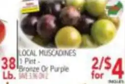 Ingles Markets Local Muscadines offer