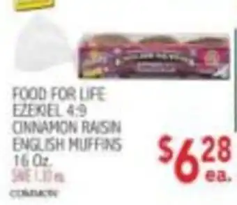 Food for life ezerel 4:9 cinnamon raisin english muffins
