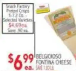 Ingles Markets Belgiososo fontina cheese offer