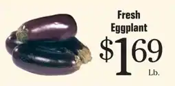 Morton Williams Fresh Eggplant offer