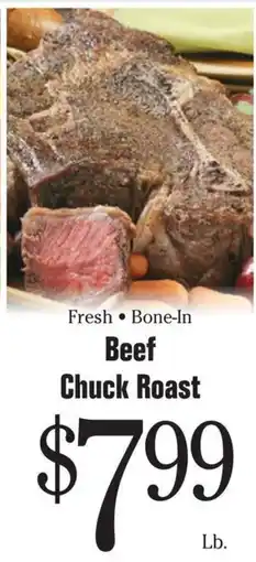 Morton Williams Fresh Bone-In Beef Chuck Roast offer
