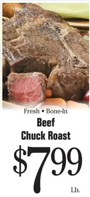Fresh Bone-In Beef Chuck Roast