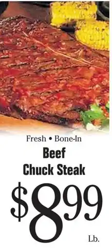 Morton Williams Fresh Bone-In Beef Chuck Steak offer
