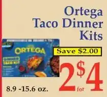 DeMoulas Market Basket Ortega taco dinner kits offer