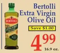 DeMoulas Market Basket Bertolli extra virgin olive oil offer