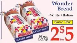DeMoulas Market Basket Wonder Bread offer