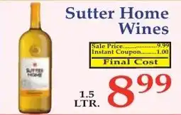 DeMoulas Market Basket Sutter Home Wines offer