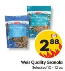 Weis Markets Weis Quality Granola offer