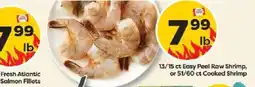 Weis Markets 13/15 ct Easy Peel Raw Shrimp, or 51/60 ct Cooked Shrimp offer
