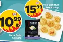 Weis Markets Wels Signature Sea Scallops offer