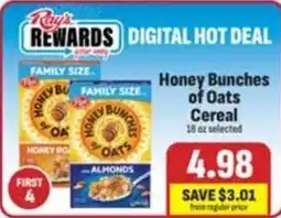 Ray's Food Honey Bunches of Oats Cereal offer