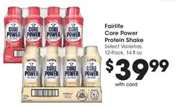 Fred Meyer Fairlife Core Power Protein Shake offer