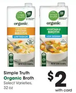 Fred Meyer Simple Truth Organic Broth offer