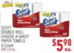 Ingles Markets Scott double roll choose-a-sheet paper towels offer