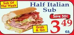 DeMoulas Market Basket Half Italian Sub offer