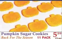 DeMoulas Market Basket Pumpkin Sugar Cookies offer