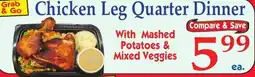 DeMoulas Market Basket Chicken Leg Quarter Dinner offer
