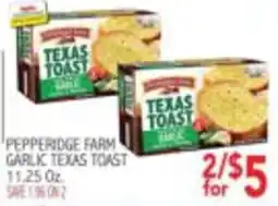 Ingles Markets Pepperidge Farm Garlic Texas Toast offer