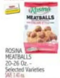Ingles Markets Rosina meatballs offer