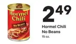Coborn's Hormel chili no beans offer