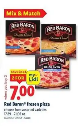 Lidl Red Baron frozen pizza offer